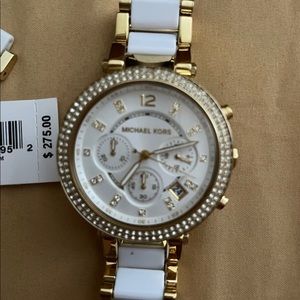 Michael Kors Mk6119 Gold/white Watch